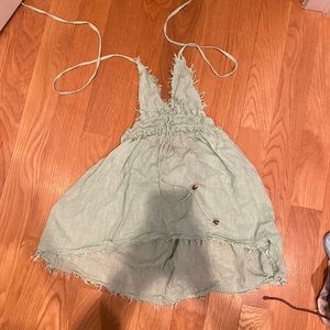 Light green dress from Israel that ties with open back